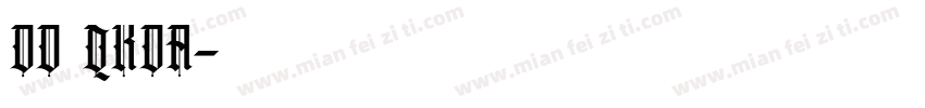 DD QKDA字体转换